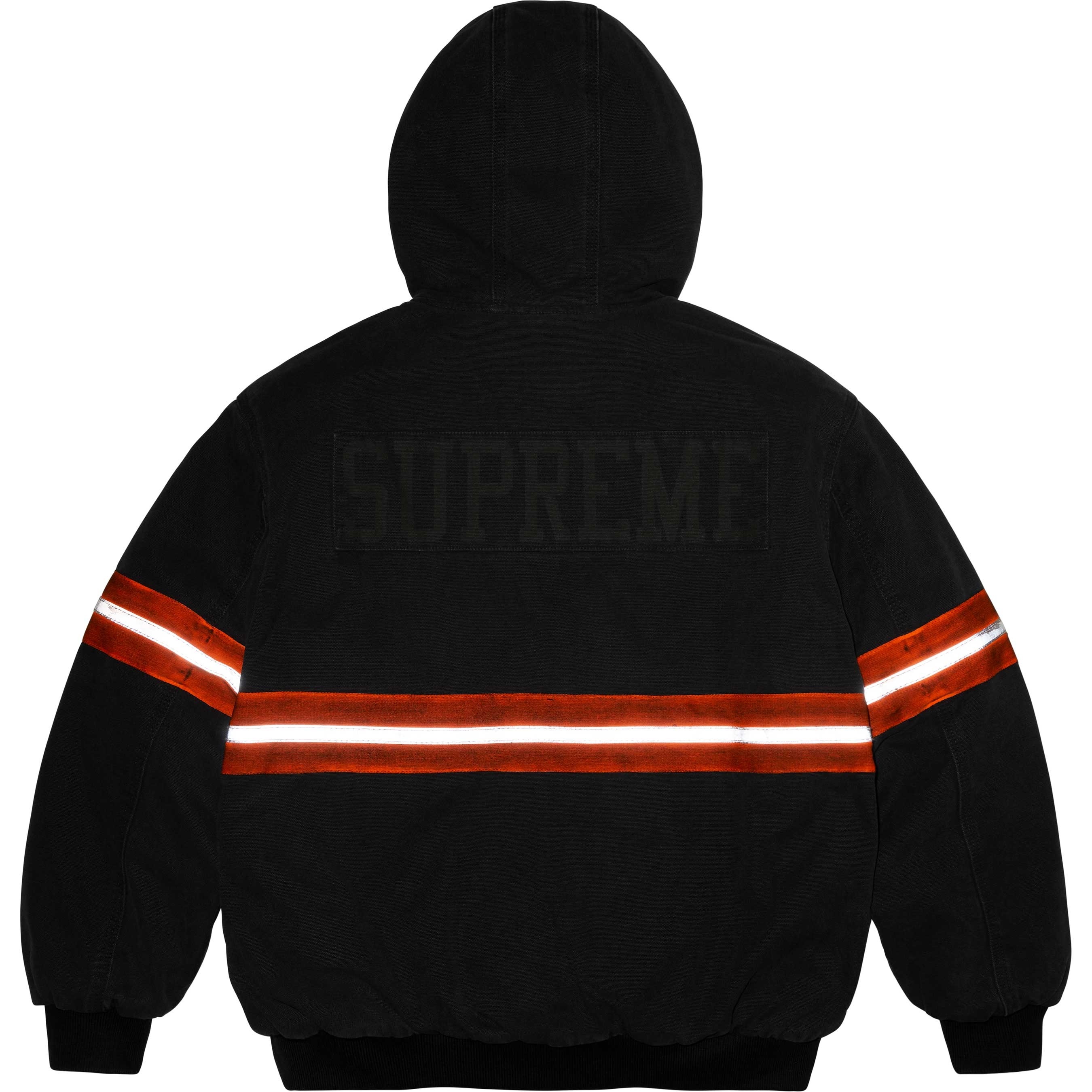 Reflective Stripe Hooded Work Jacket view 3